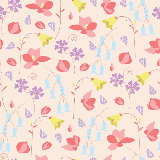 Ditsy Floral seamless pattern design