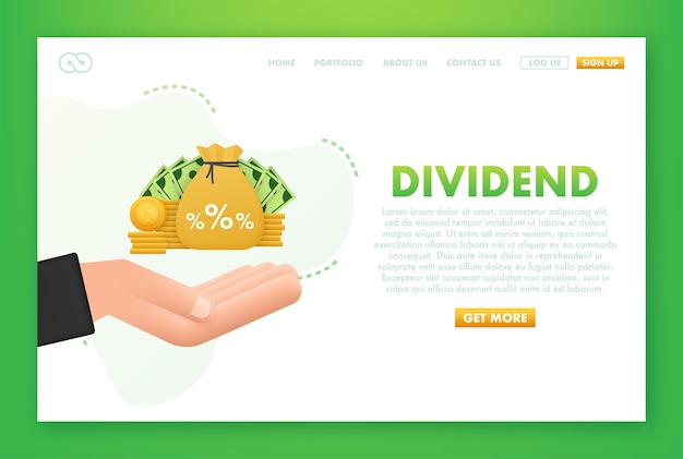 Dividend stocks Business financial investment Public company payback profit