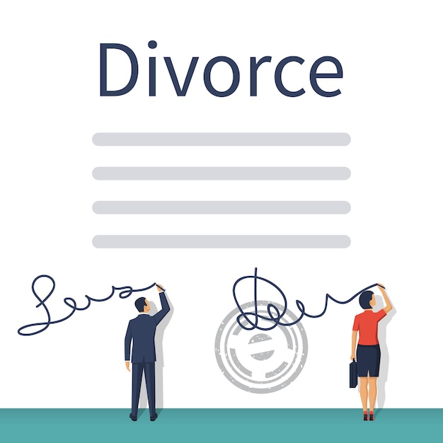 Divorce concept Break up