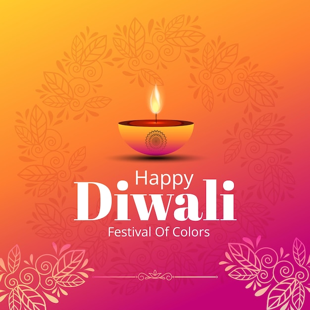 Diwali banner design dark background typography vector