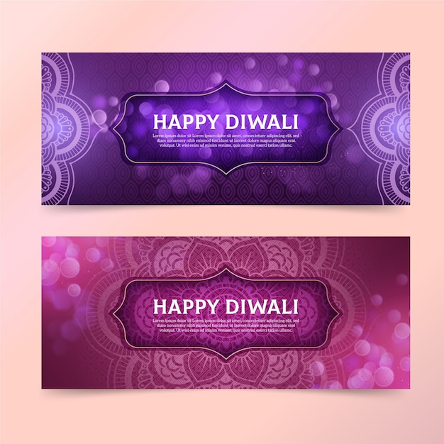 Diwali banners concept