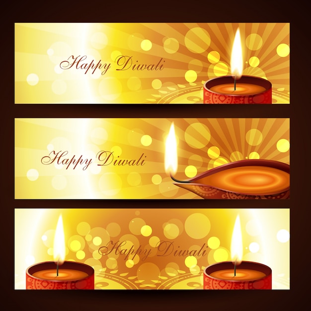 Diwali banners set