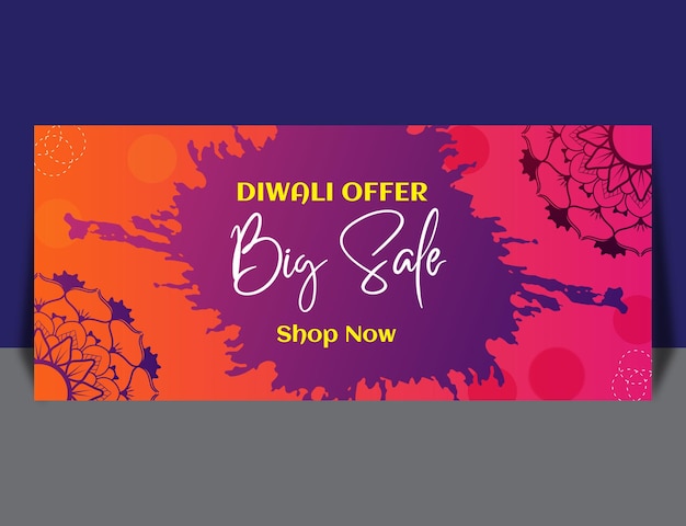 Diwali Big Offer Sale Banner