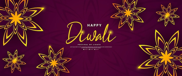 Diwali celebration banner design suitable for retail promotional needs