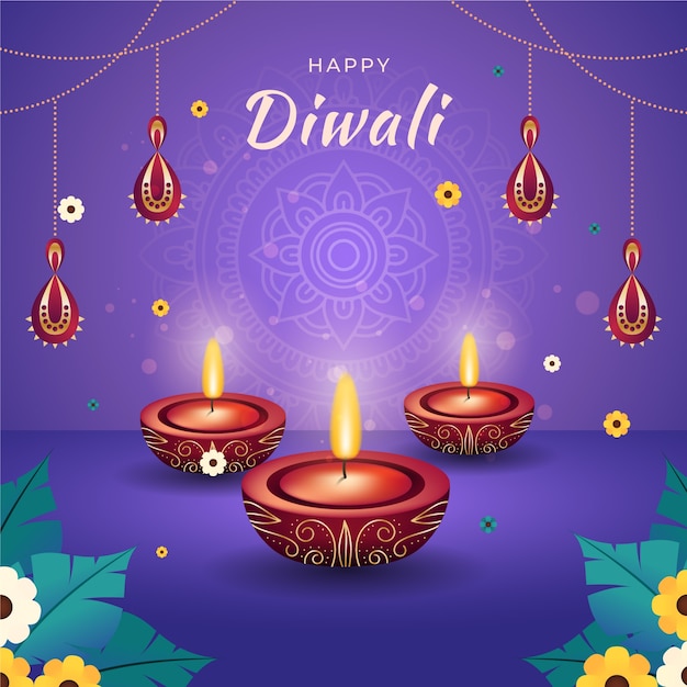 Diwali celebration illustration