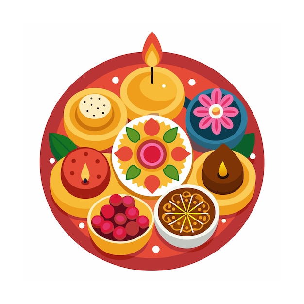 Vector diwali concept illustration