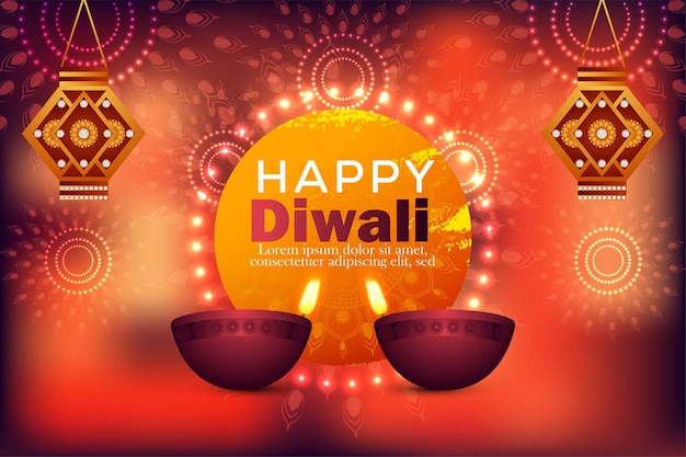 Diwali festival celebration background