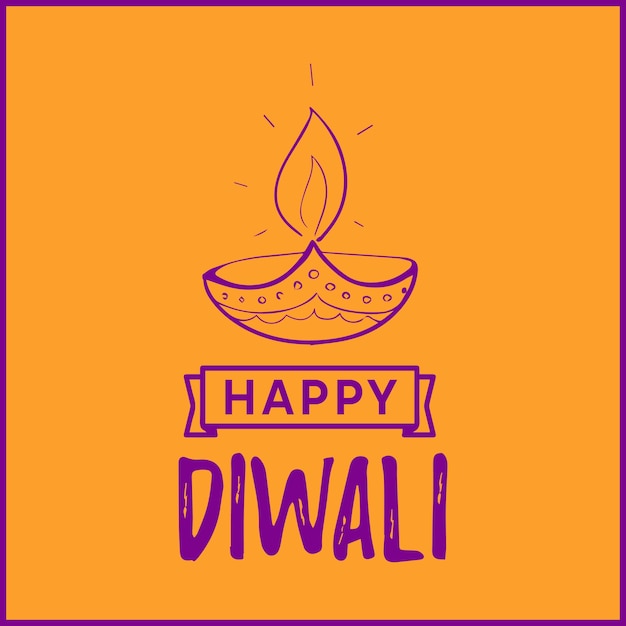 Diwali festival of light vector design