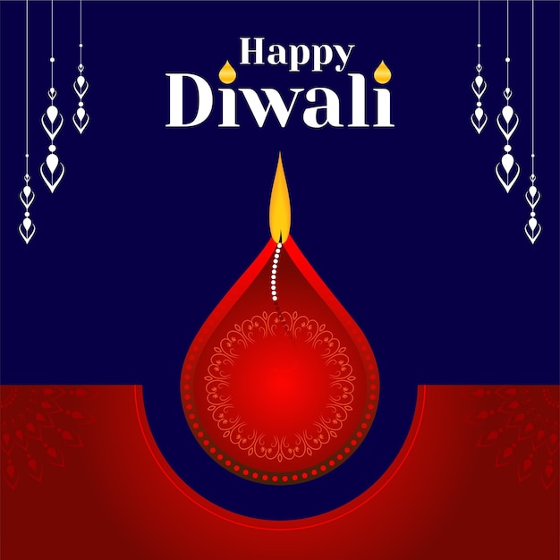 Diwali Floral abstract vector background