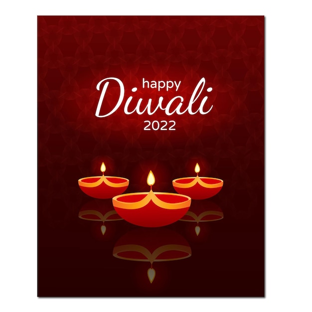 diwali greeting card vector design