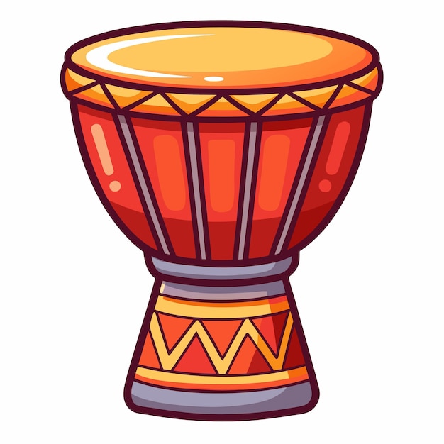 Vector djdrum vector illustration drum percussion instrument