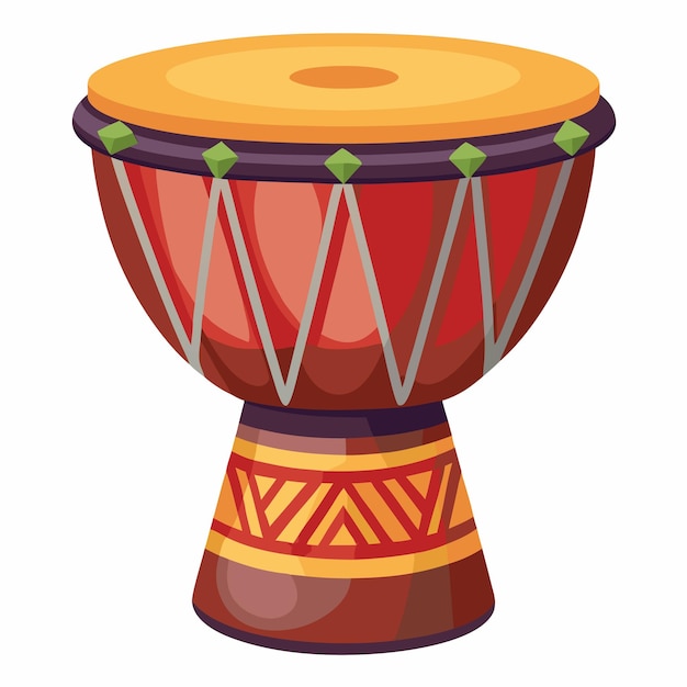 Vector djdrum vector illustration drum percussion instrument