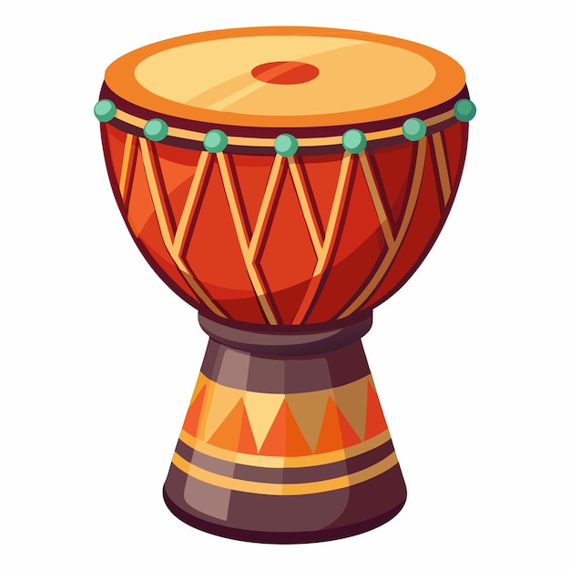 Vector djdrum vector illustration drum percussion instrument