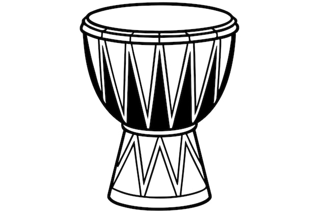 Vector djdrum vector illustration drum percussion instrument