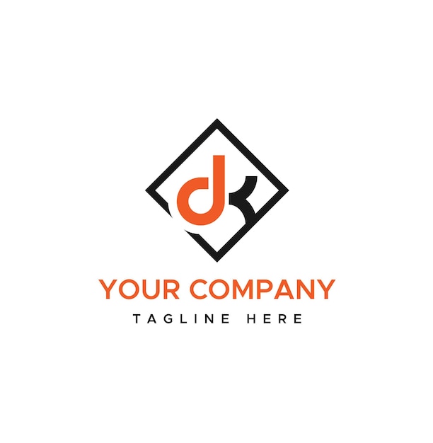 DK icon and letter logo with vector design