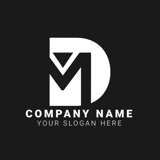 DM logo design Letter logo design