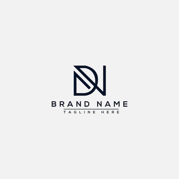 DN Logo Design Template Vector Graphic Branding Element