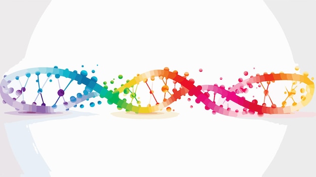 Vector dna design on white background vector illustration