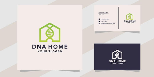 dna home logo and business card template