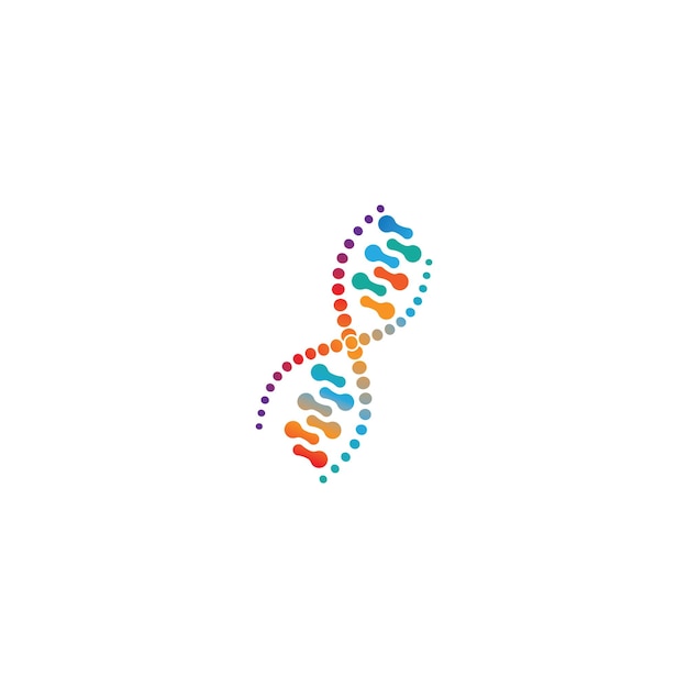 DNA logo vector icon template