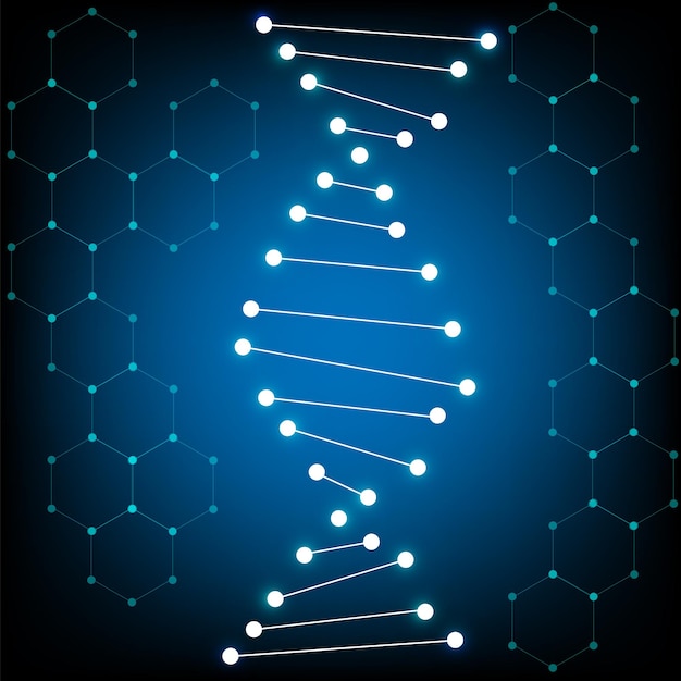 DNA structure chromosomes concept vector.education for chemistry science and future technology