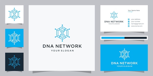 DNA technology logo design