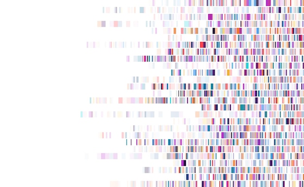 Dna test infographic. Genome sequence map