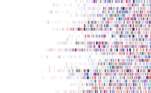 Dna test infographic. Genome sequence map