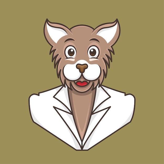 doctor cartoon mascot lion animal