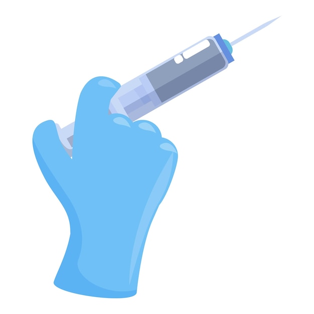 Doctor hand holding syringe for vaccination