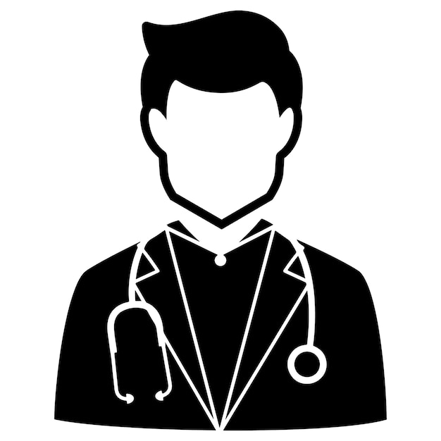 Doctor icon vector illustration isolated on white