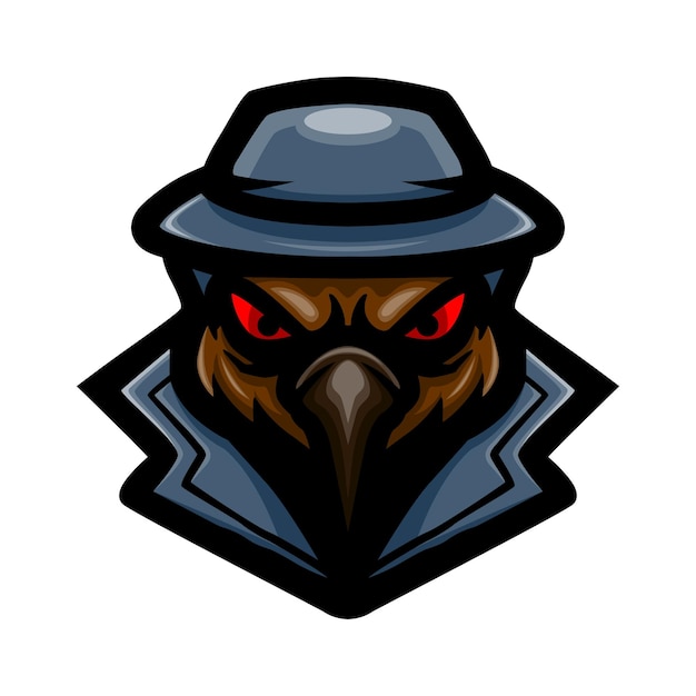 Doctor plague head logo mascot design