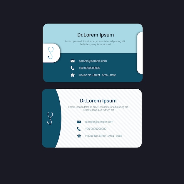 Doctor's business card template