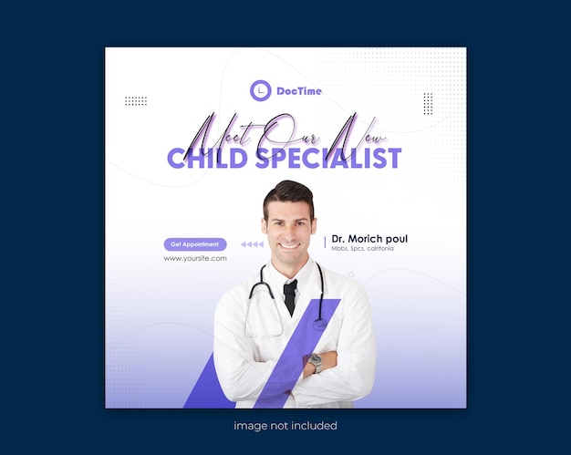 doctor social media post design Medical Instagram banner