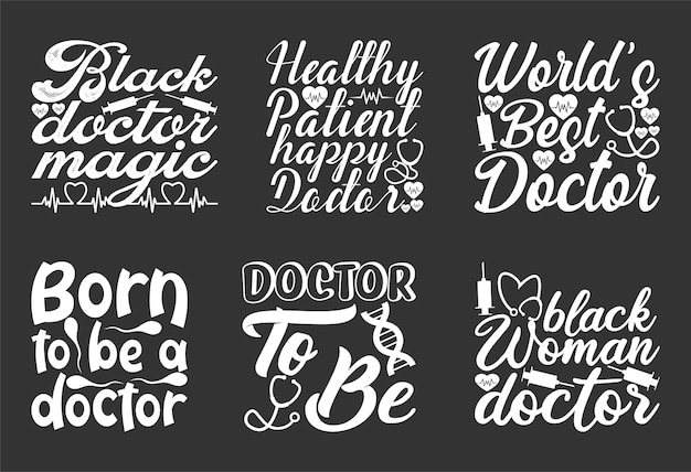 Doctor T shirt Design Bundle Nurse shirt Vector Doctor T shirt design Collection