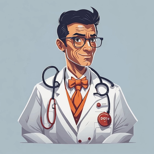 doctor vector illustration white background