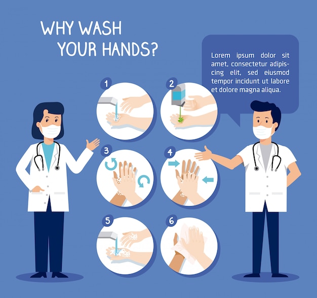 Doctors said to clean hands to coronavirus prevention