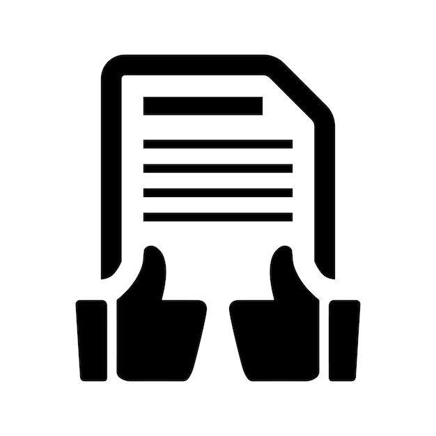 Document approval Icon design