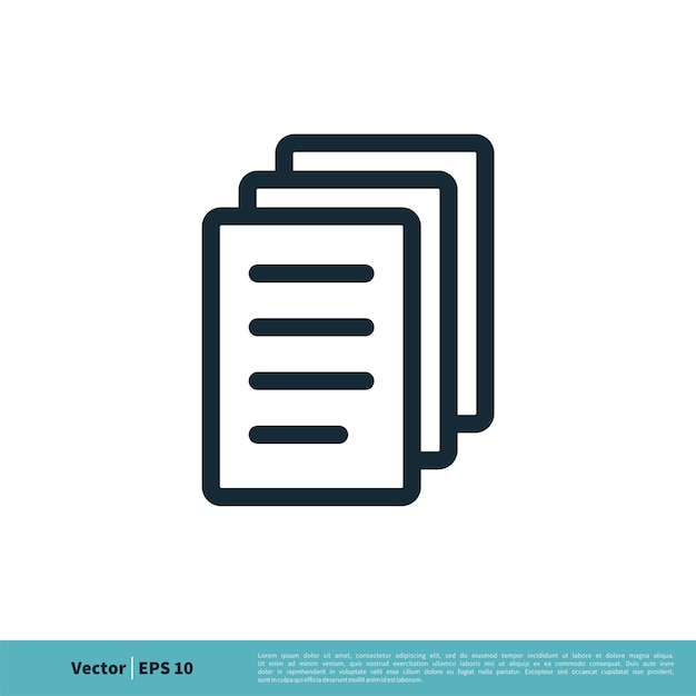 Document Form Icon Vector Logo Template Illustration Design Vector EPS 10