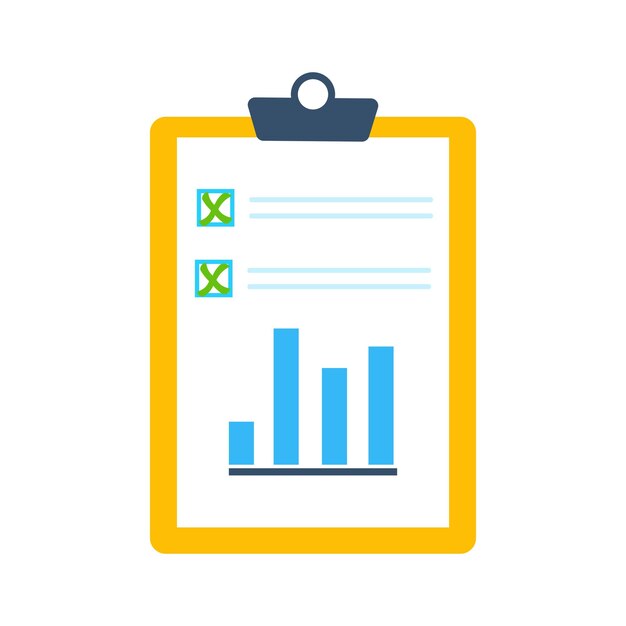 Document icon with graph and crosses