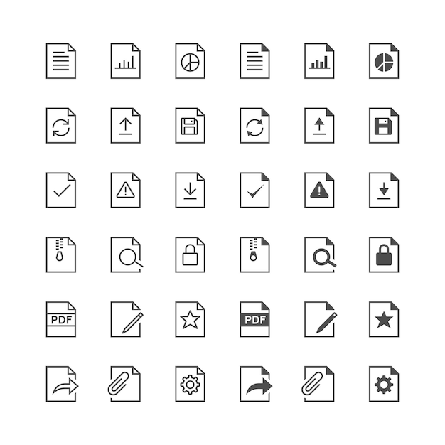 Document icons included normal and enable state