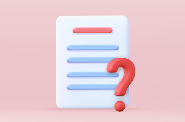 Document list with question mark icon