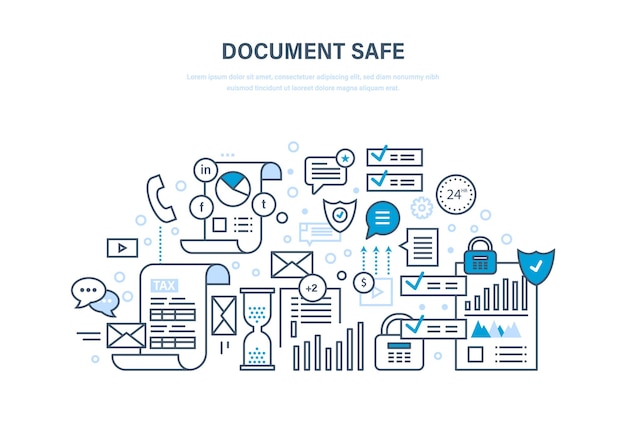 Document safe Document security data protection guaranteed integrity of informatio