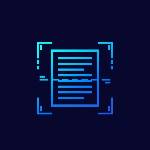 Document scan icon for web