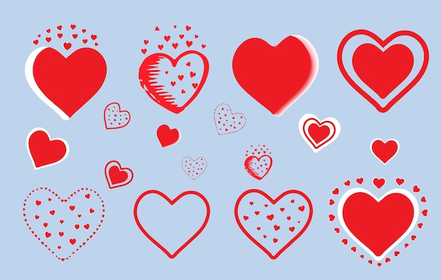 Doddle loves heart vector art