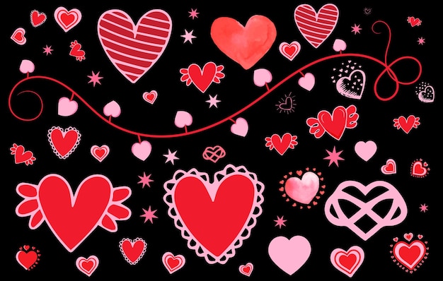 Doddle loves heart vector art