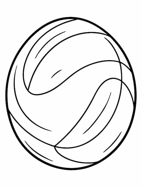 Dodgeball coloring book pages for children and adults with vector design