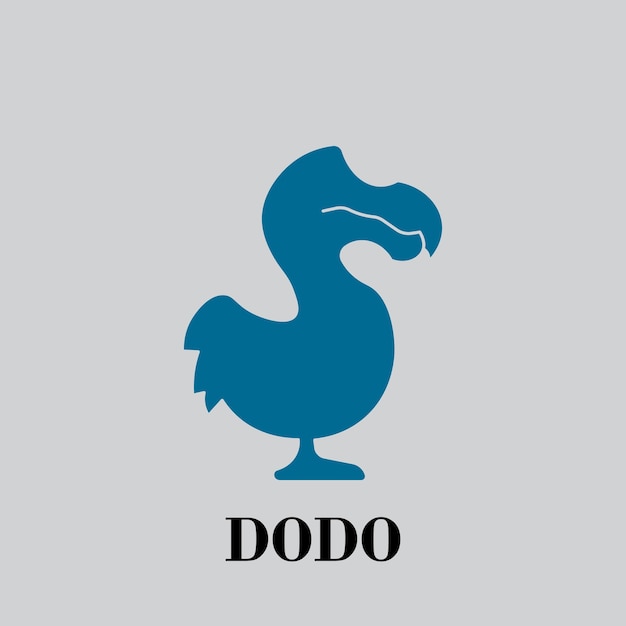 Vector dodo bird logo design