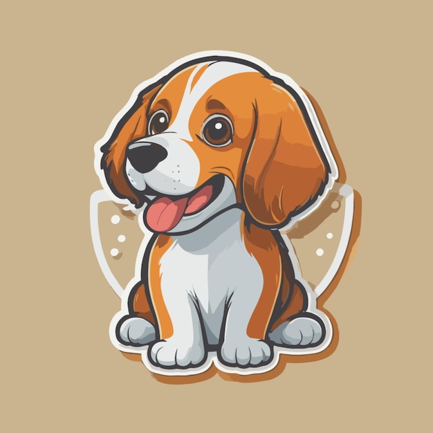 Vector dog cartoon vector