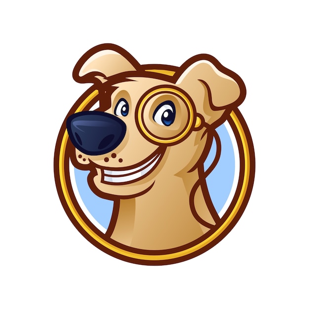 Dog Clever Mascot Design